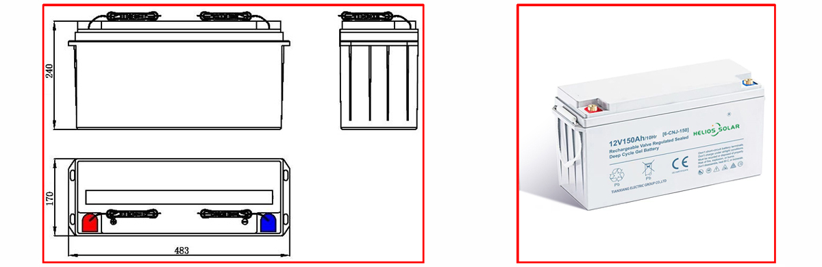 12V 150AH Gel Battery For Energy Storage 13