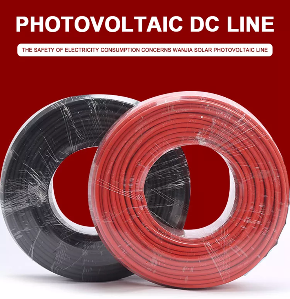 HIGH QUALITY PV1-F TINNED COPPER 2.5MM 4MM 6MM PV CABLE FOR PHOTOVOLTAIC SOLAR CABLE