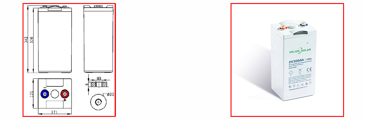 2V 300AH Gel Battery For Energy Storage 14